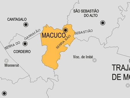 Mapa Macuco općini