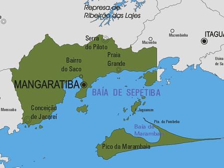 Mapa Mangaratiba općini