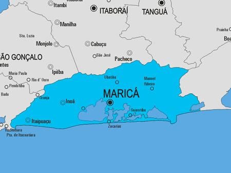 Mapa Maricá općini