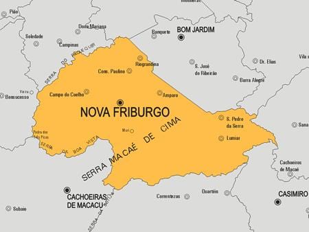 Mapu Nove Friburgo općini