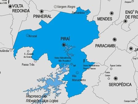 Mapa Piraí općini