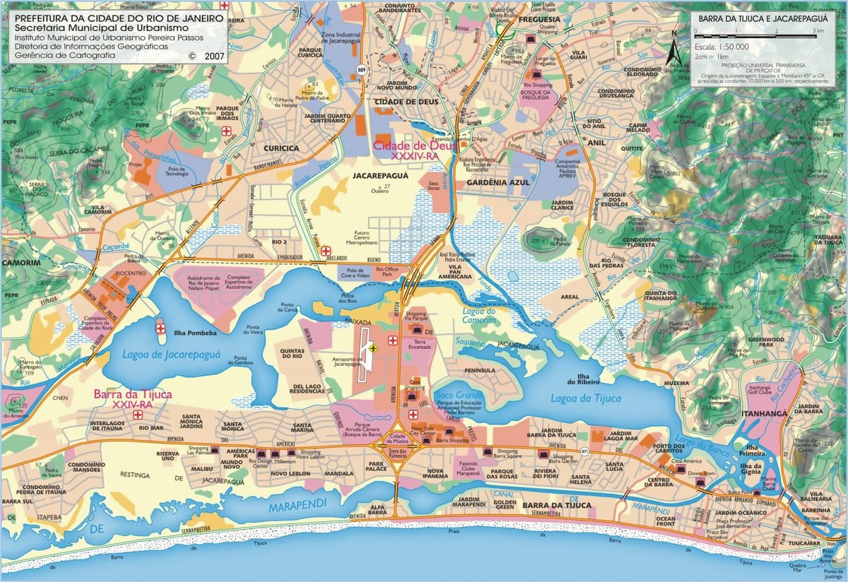 Mapa plaži Baru