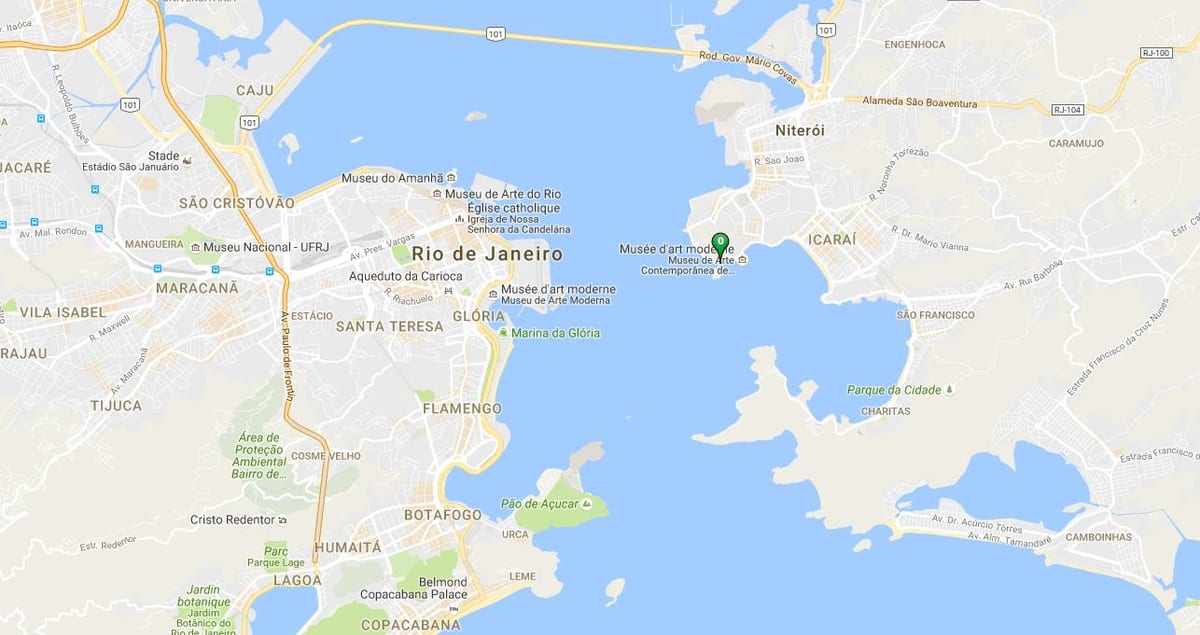Mapa plaži Boa Viagem