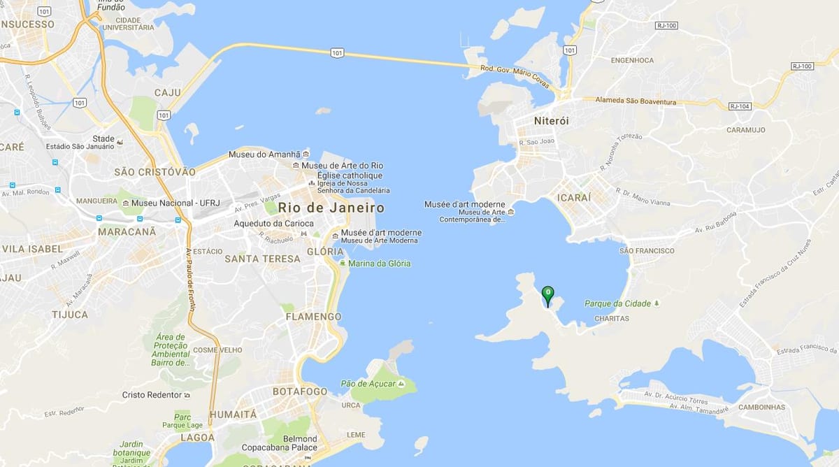 Mapa plaži Cáis