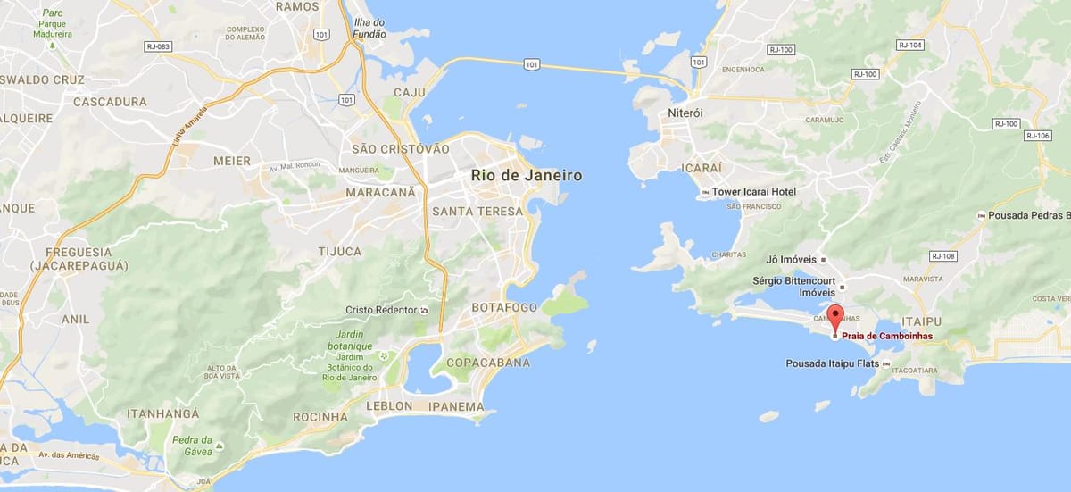 Mapa plaži Camboinhas
