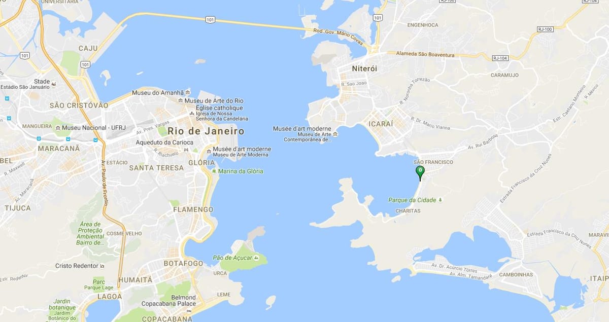 Mapa plaži Charitas