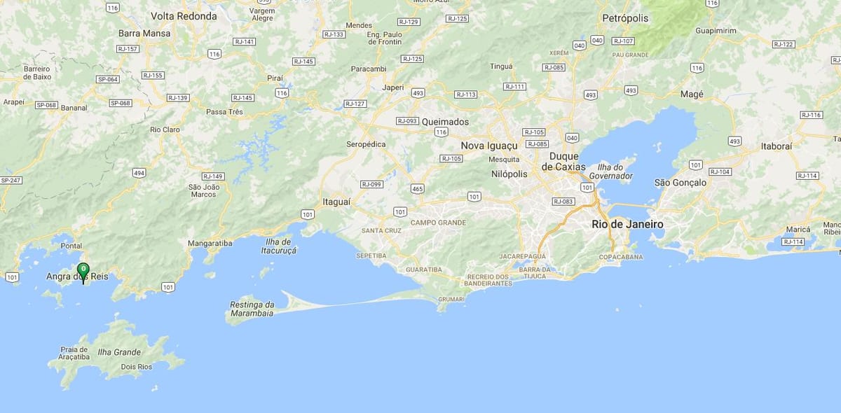 Mapa plaži Dentro