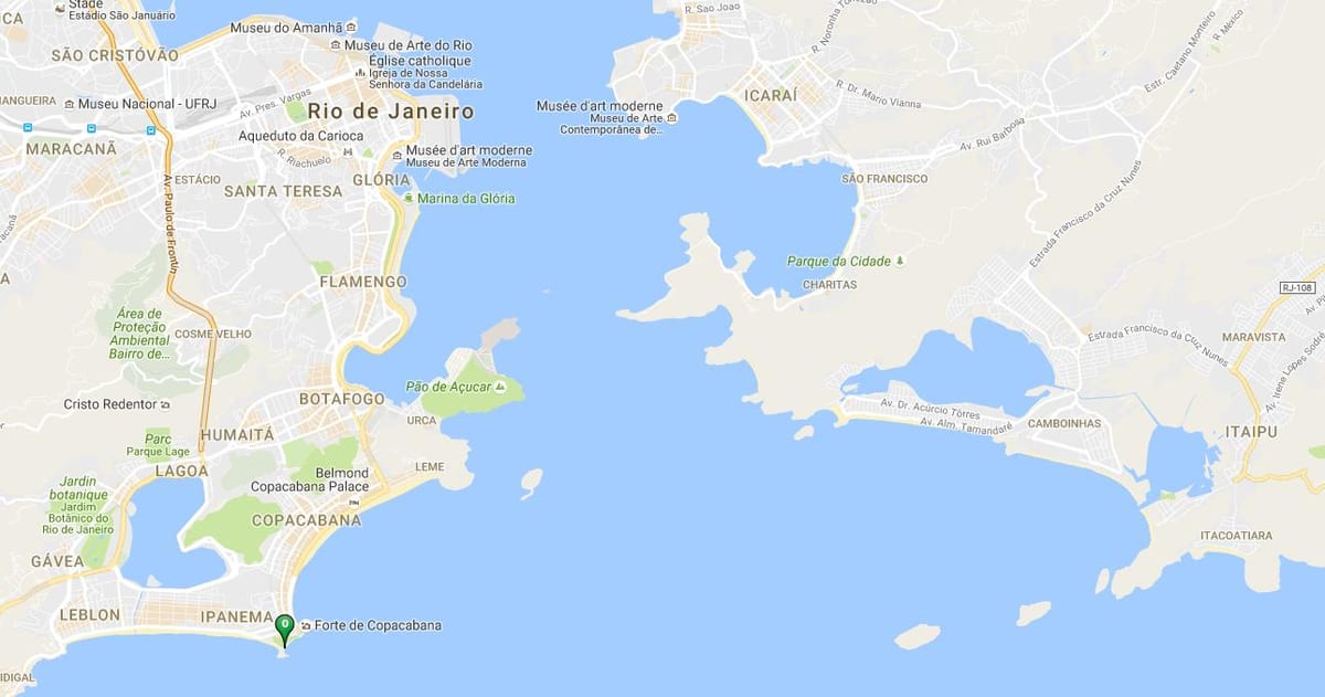 Mapa plaži Diabo