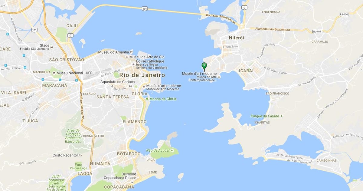Mapa plaži Gragoatá