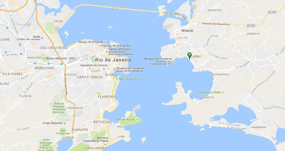 Mapa plaži Icaraí