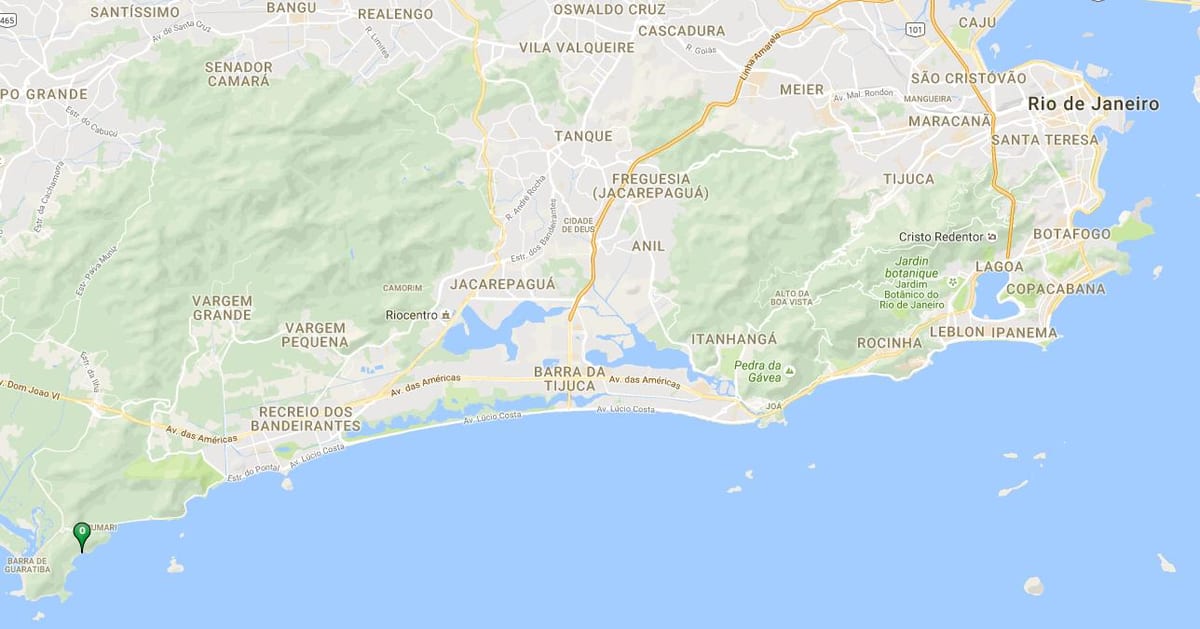 Mapa plaži Pakao