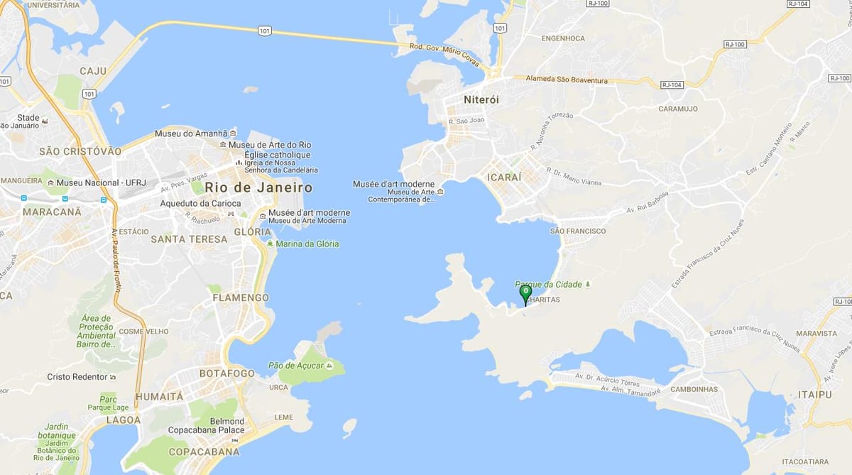 Mapa plaži Samanguaia