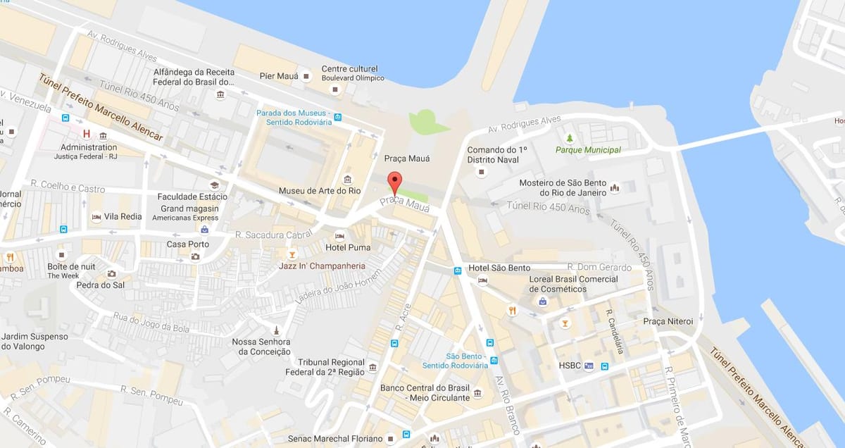 Mapa Praça Mauá