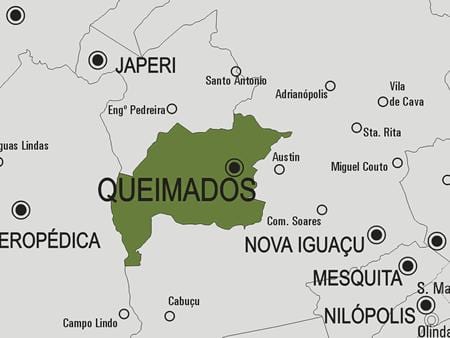 Mapa Queimados općini