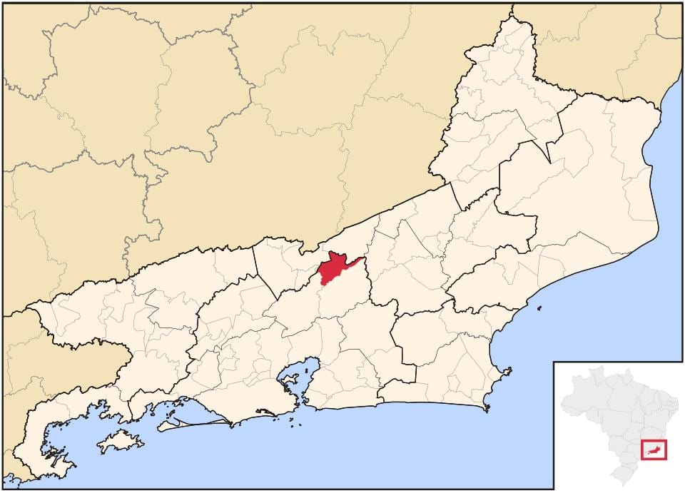Mapa Sao José uraditi Vale uraditi Rio Preto