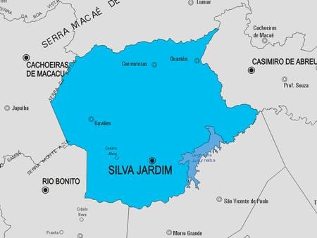 Mapa Silva Jardim općini