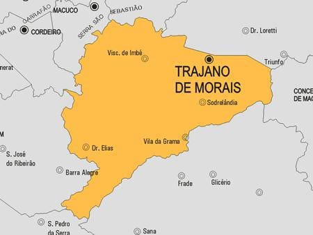 Mapa Trajano de Morais općini
