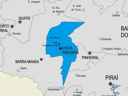 Mapa Vassouras općini