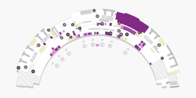 Mapa aerodrom Galeão Terminal Nivo 1 0