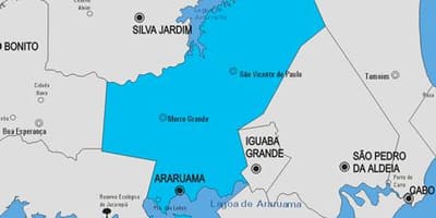 Mapa Araruama općini