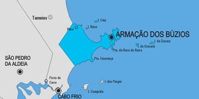 Mapa Armação dos Búzios općini
