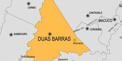 Mapa Duas Baras općini