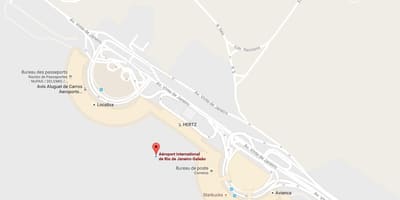 Mapa Galeão aerodrom