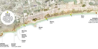 Mapa Grumari plažu