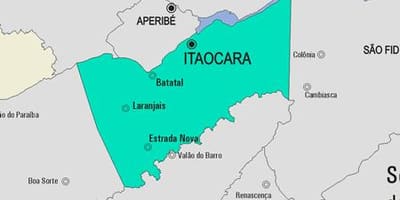 Mapa Itaocara općini