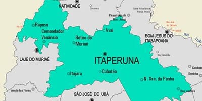 Mapa Itaperuna općini