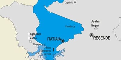 Mapa Itatiaia općini