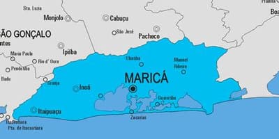 Mapa Maricá općini
