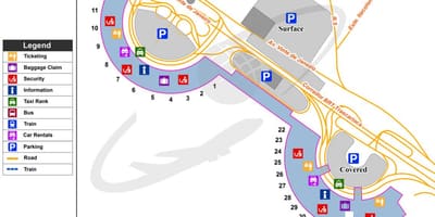 Mapa na Međunarodnom aerodromu u Rio de Janeiro