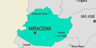 Mapa Miracema općini