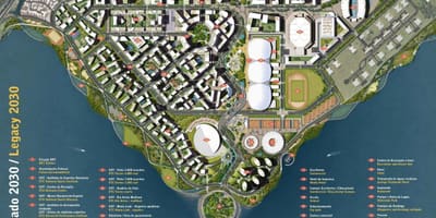 Mapa Olimpijski park naslijeđe