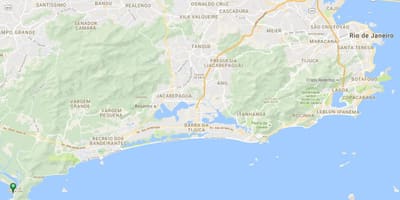 Mapa plaži Baru de Guaratiba