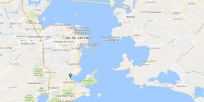 Mapa plaži Botafogo