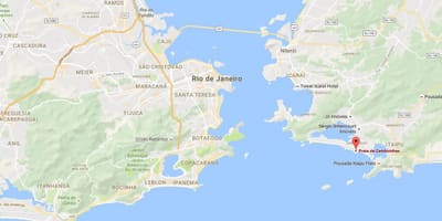 Mapa plaži Camboinhas