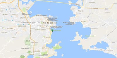 Mapa plaži Flamengo