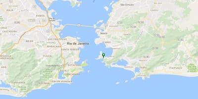 Mapa plaži Forte Rio Branku