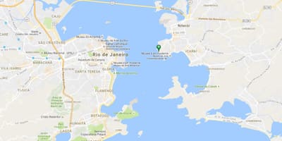 Mapa plaži Gragoatá