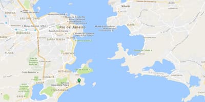 Mapa plaži Leme