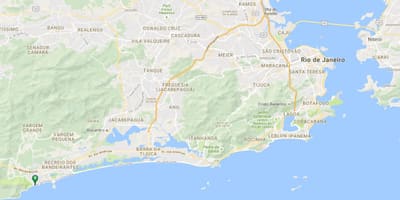 Mapa plaži Macumba
