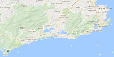 Mapa plaži Meio