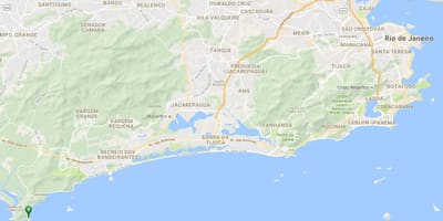 Mapa plaži Perigoso