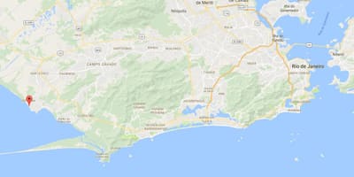 Mapa plaži Sepetiba