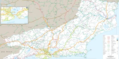 Mapa puteva u državi Rio de Janeiro
