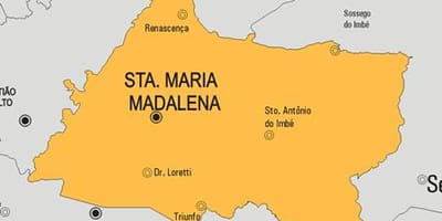 Mapa Santa Maria Madalena općini