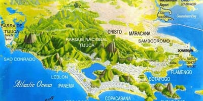 Mapa Sao Conradu plažu