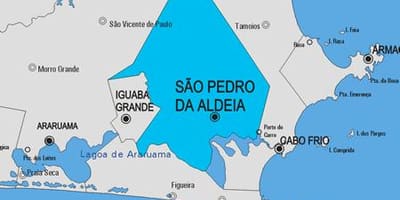 Mapa Sao Pedro da Aldeia općini